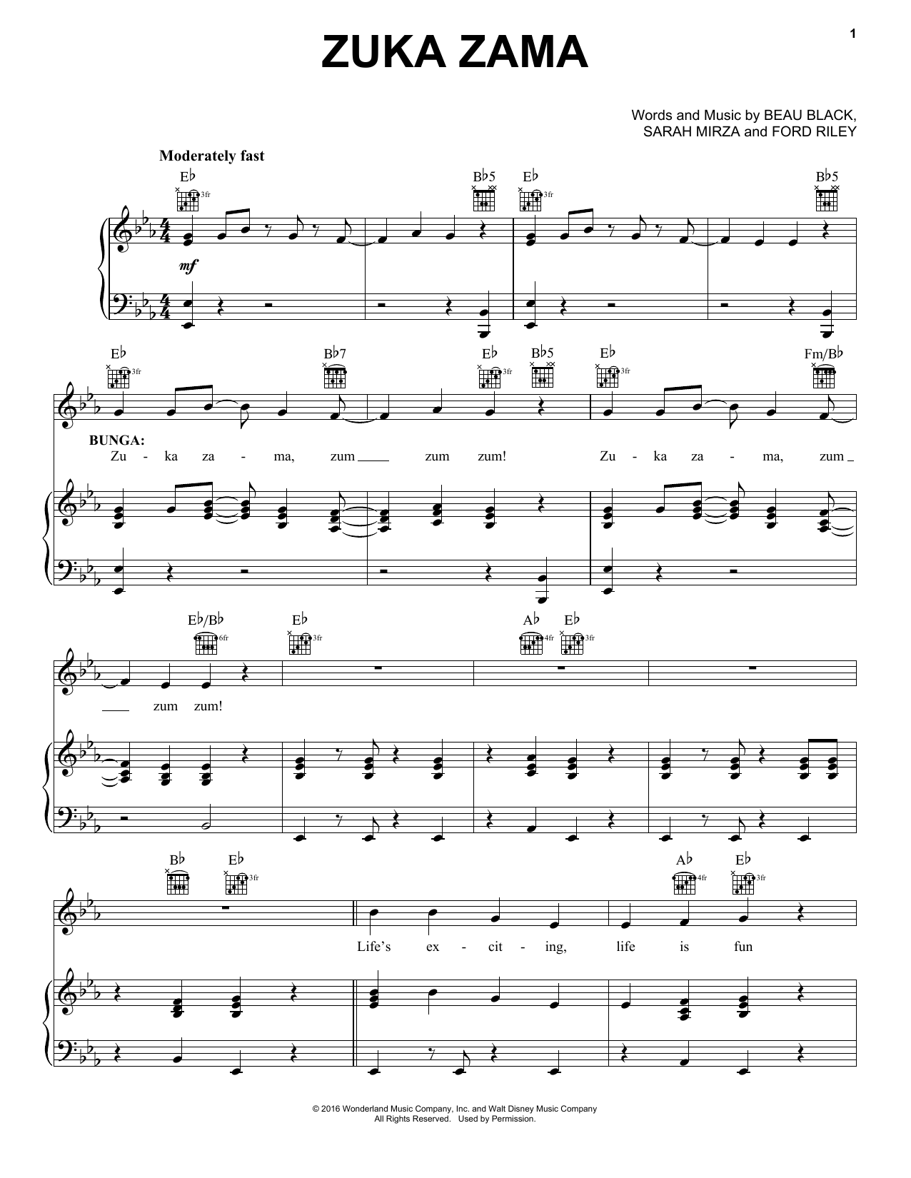 Learn to play Beau Black Zuka Zama sheet music for Piano, Vocal & Guitar Chords (Right-Hand Melody) in minutes. Price: 7.8900$ Beau Black Zuka Zama sheet music notes and chords arranged for Piano, Vocal & Guitar Chords (Right-Hand Melody)