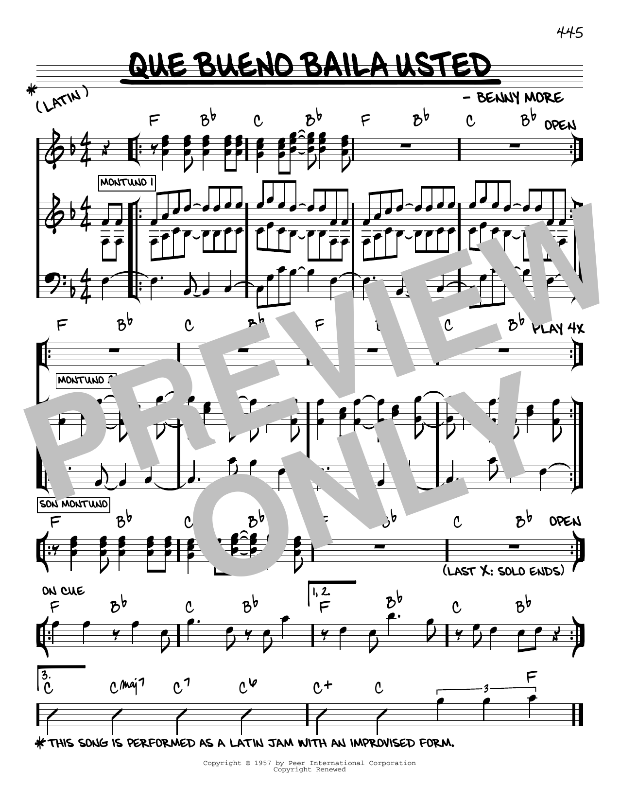 Learn to play Benny More Que Bueno Baila Usted sheet music for Real Book – Melody & Chords in minutes. Price: 5.9900$ Benny More Que Bueno Baila Usted sheet music notes and chords arranged for Real Book – Melody & Chords
