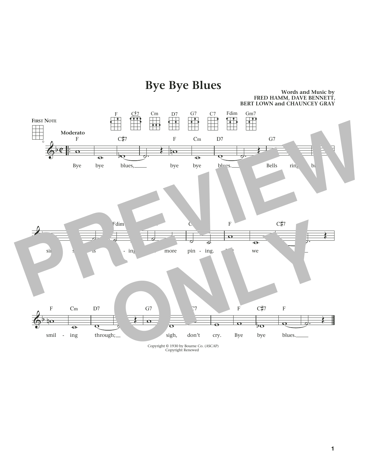 Learn to play Bert Kaempfert Bye Bye Blues (from The Daily Ukulele) (arr. Liz and Jim Beloff) sheet music for Ukulele in minutes. Price: 5.9900$ Bert Kaempfert Bye Bye Blues (from The Daily Ukulele) (arr. Liz and Jim Beloff) sheet music notes and chords arranged for Ukulele