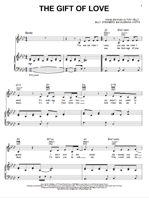 Learn to play Bette Midler The Gift Of Love sheet music for Piano & Vocal in minutes. Price: 7.8900$ Bette Midler The Gift Of Love sheet music notes and chords arranged for Piano & Vocal
