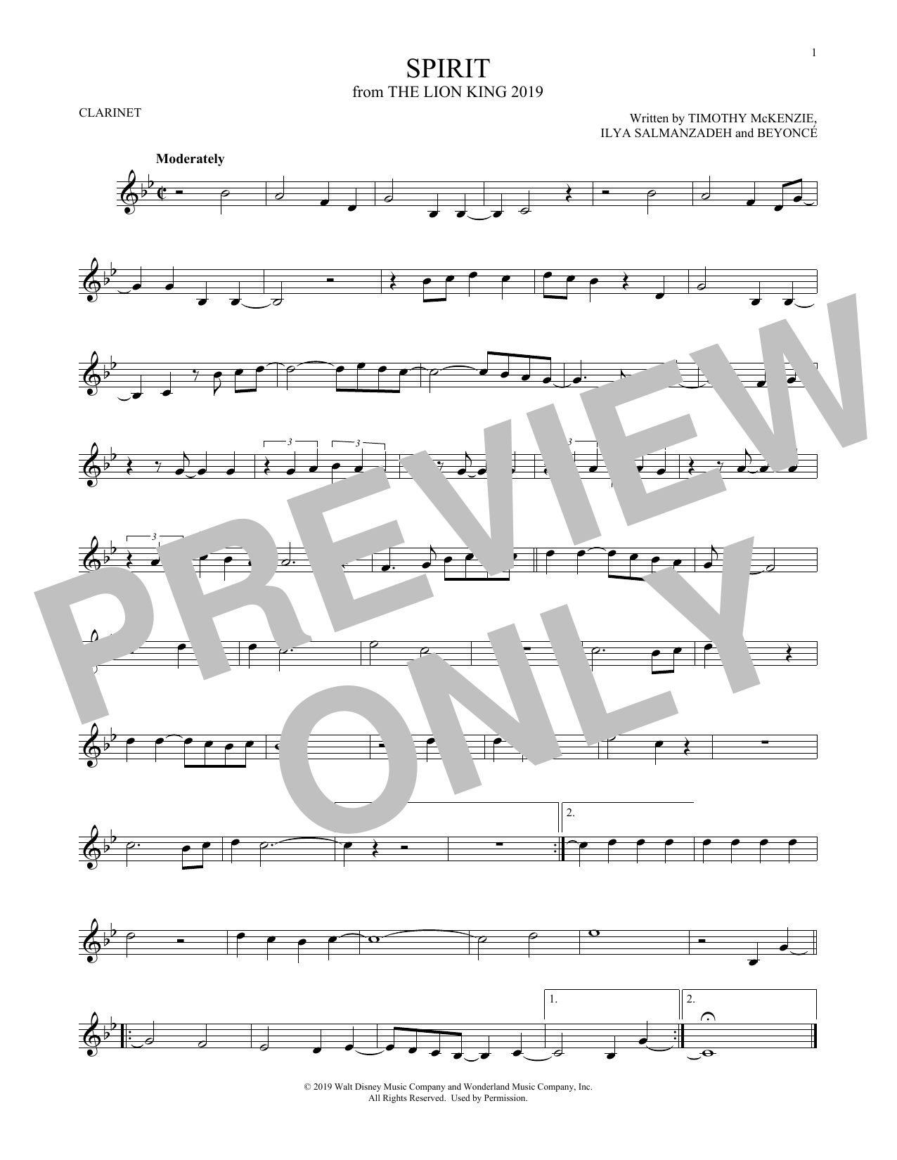 Beyonce Spirit (from The Lion King 2019) sheet music notes and chords arranged for Ukulele