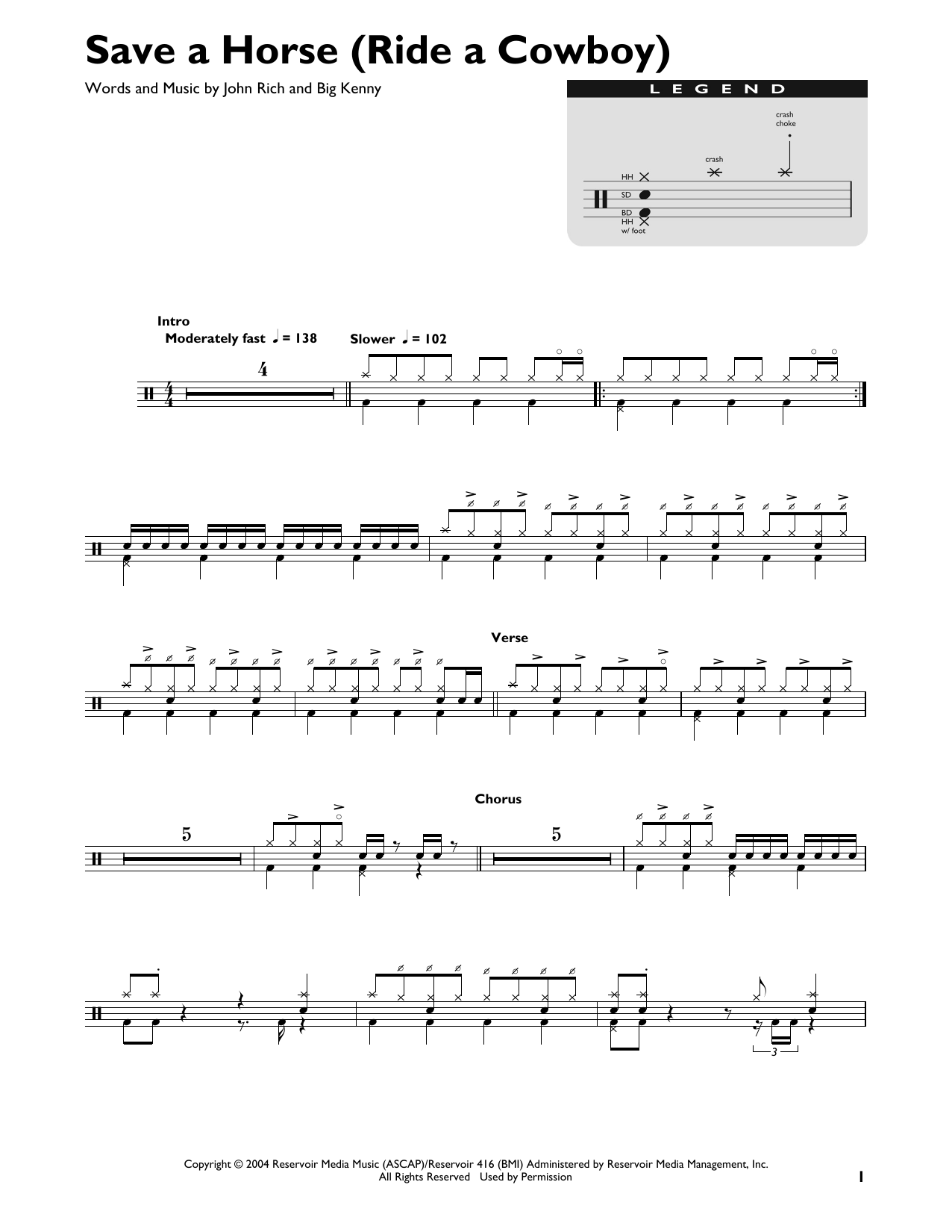 Big & Rich Save A Horse (Ride A Cowboy) sheet music notes and chords arranged for Real Book – Melody, Lyrics & Chords