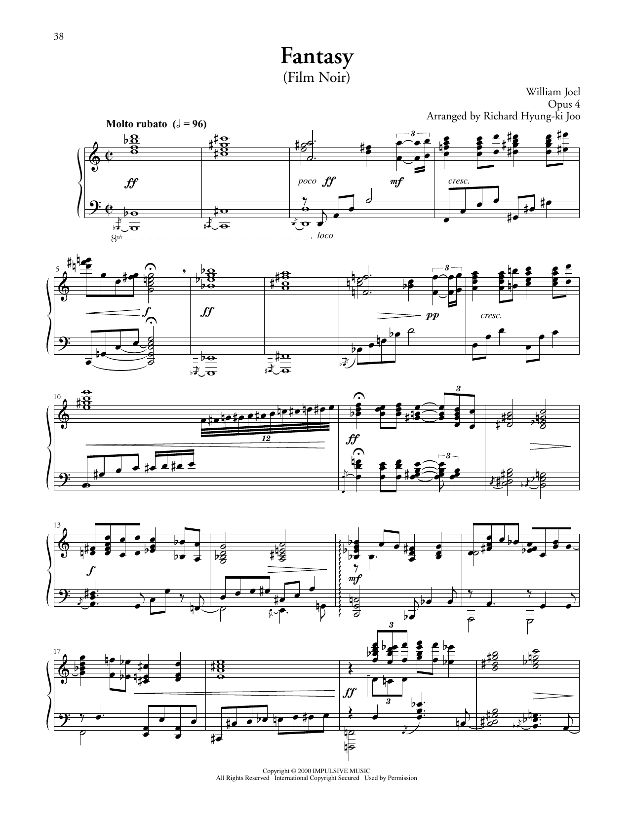 Learn to play Billy Joel Fantasy (Film Noir) sheet music for Piano Solo in minutes. Price: 7.8900$ Billy Joel Fantasy (Film Noir) sheet music notes and chords arranged for Piano Solo