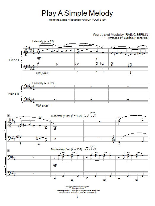 Bing Crosby Play A Simple Melody sheet music notes and chords. Download Printable PDF.