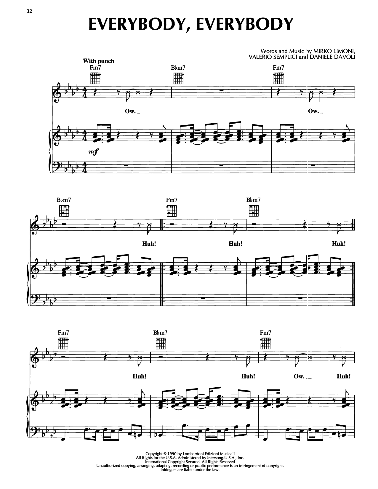 Learn to play Black Box Everybody, Everybody sheet music for Piano, Vocal & Guitar Chords (Right-Hand Melody) in minutes. Price: 7.8900$ Black Box Everybody, Everybody sheet music notes and chords arranged for Piano, Vocal & Guitar Chords (Right-Hand Melody)