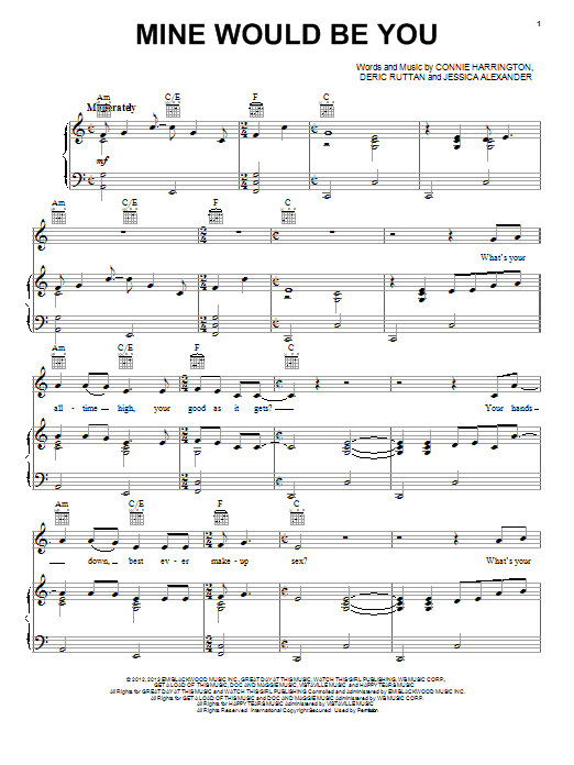 Learn to play Blake Shelton Mine Would Be You sheet music for Piano, Vocal & Guitar Chords (Right-Hand Melody) in minutes. Price: 7.8900$ Blake Shelton Mine Would Be You sheet music notes and chords arranged for Piano, Vocal & Guitar Chords (Right-Hand Melody)