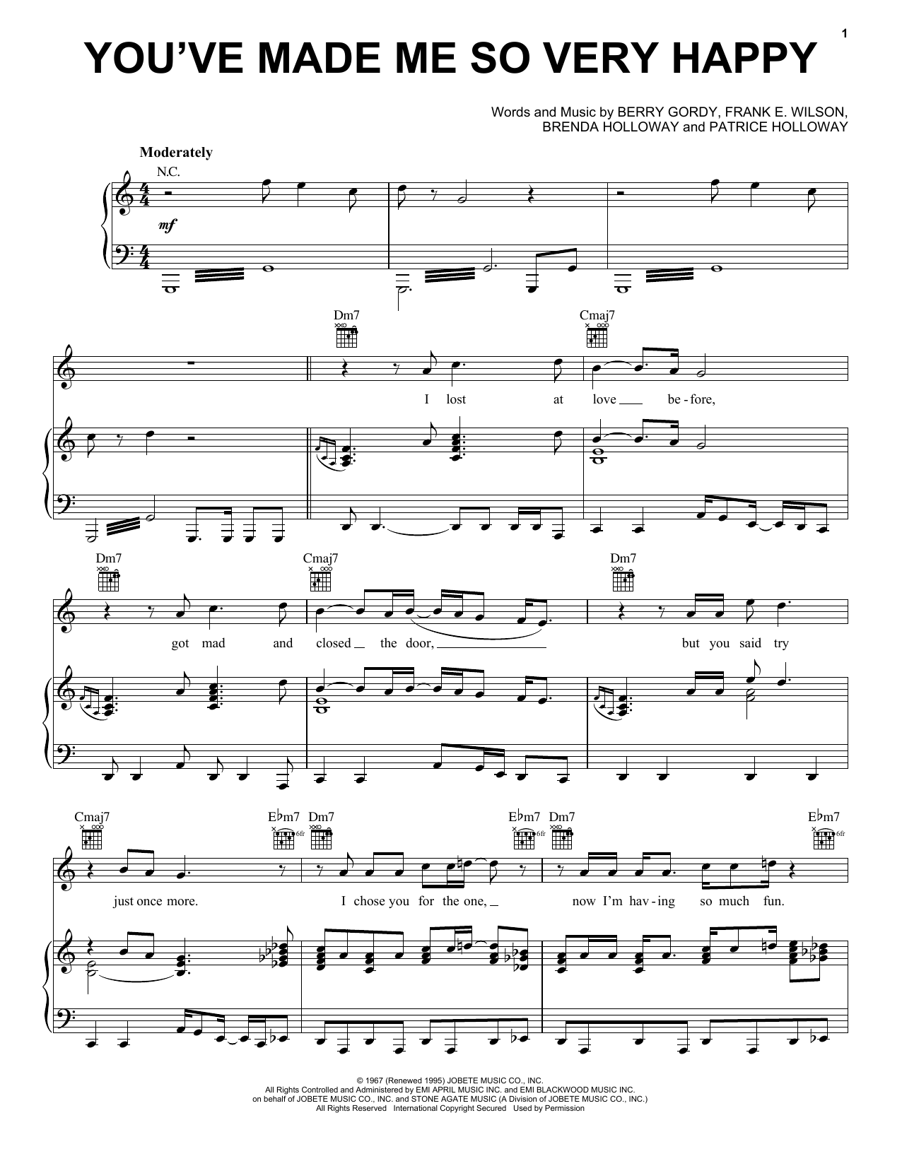 Blood, Sweat & Tears You've Made Me So Very Happy sheet music notes and chords. Download Printable PDF.