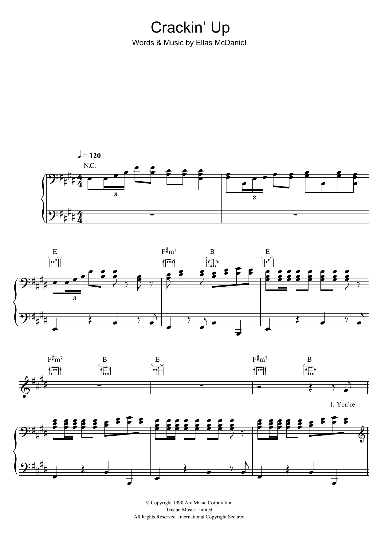 Learn to play Bo Diddley Crackin' Up sheet music for Piano, Vocal & Guitar Chords in minutes. Price: 7.8900$ Bo Diddley Crackin' Up sheet music notes and chords arranged for Piano, Vocal & Guitar Chords