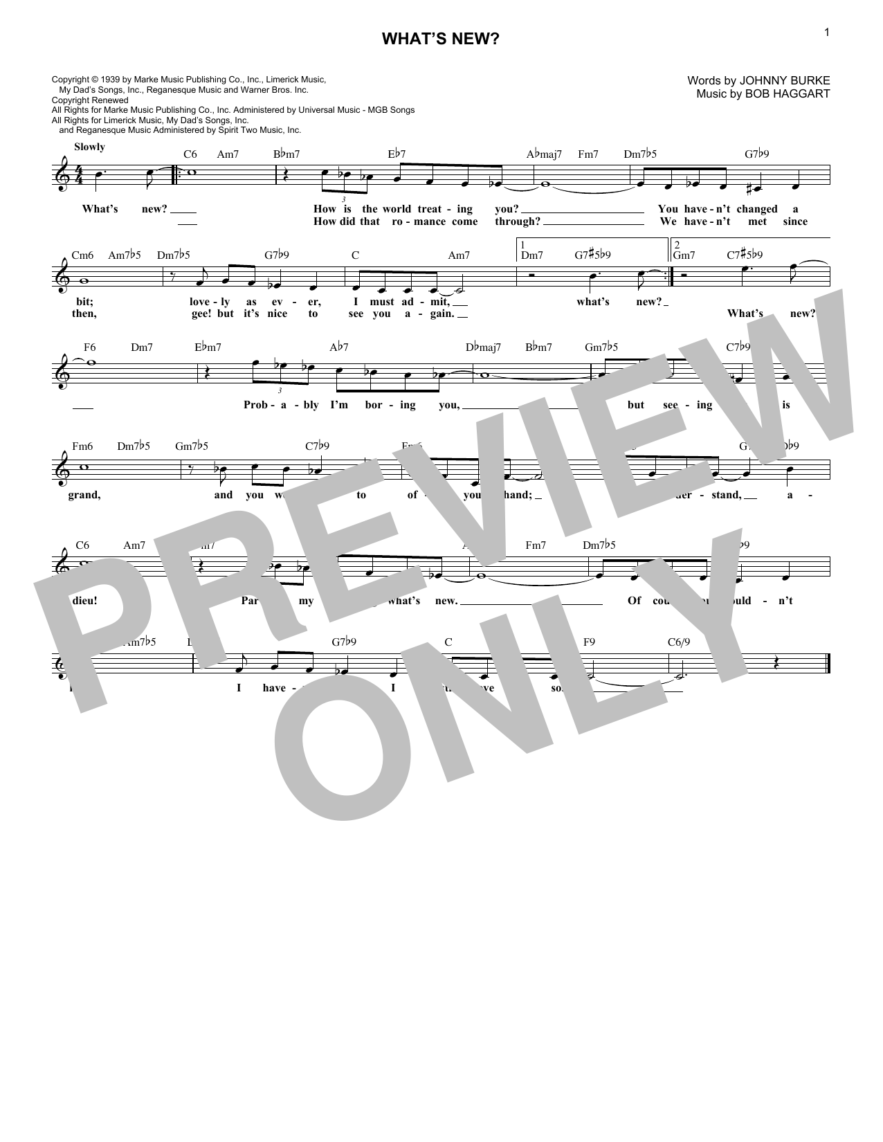 Learn to play Bob Crosby & His Orchestra What's New? sheet music for Lead Sheet / Fake Book in minutes. Price: 5.9900$ Bob Crosby & His Orchestra What's New? sheet music notes and chords arranged for Lead Sheet / Fake Book