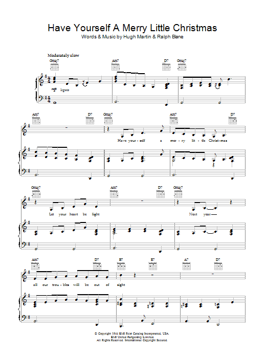 Learn to play Bob Dylan Have Yourself A Merry Little Christmas sheet music for Piano, Vocal & Guitar Chords in minutes. Price: 7.8900$ Bob Dylan Have Yourself A Merry Little Christmas sheet music notes and chords arranged for Piano, Vocal & Guitar Chords