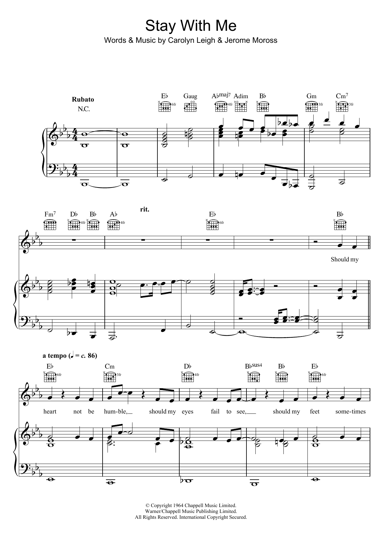 Learn to play Bob Dylan Stay With Me sheet music for Piano, Vocal & Guitar Chords in minutes. Price: 7.8900$ Bob Dylan Stay With Me sheet music notes and chords arranged for Piano, Vocal & Guitar Chords