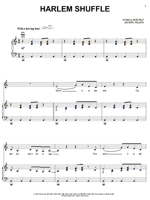 Learn to play Bob & Earl The Harlem Shuffle sheet music for Piano, Vocal & Guitar Chords (Right-Hand Melody) in minutes. Price: 7.8900$ Bob & Earl The Harlem Shuffle sheet music notes and chords arranged for Piano, Vocal & Guitar Chords (Right-Hand Melody)