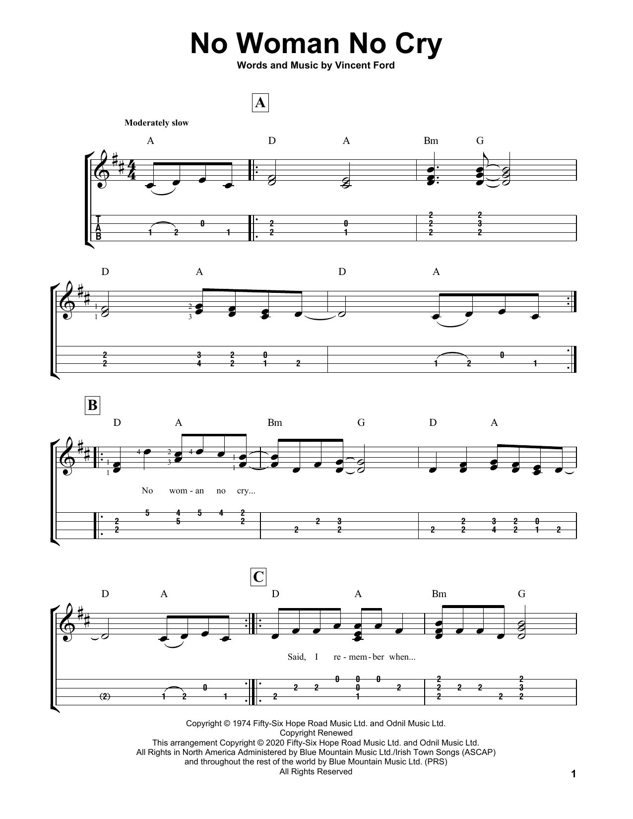 Bob Marley No Woman No Cry sheet music notes and chords arranged for Drums Transcription