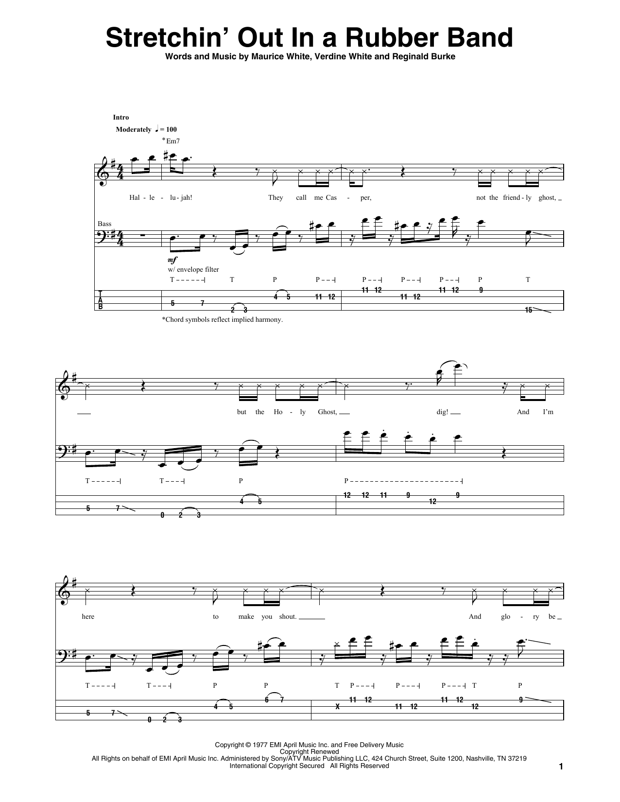 Learn to play Bootsy Collins Stretchin' Out In A Rubber Band sheet music for Bass Guitar Tab in minutes. Price: 7.8900$ Bootsy Collins Stretchin' Out In A Rubber Band sheet music notes and chords arranged for Bass Guitar Tab