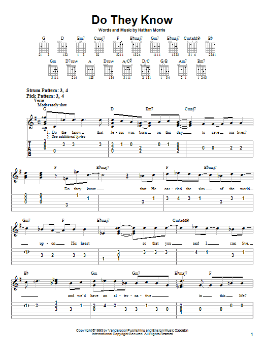 Boyz II Men Do They Know sheet music notes and chords. Download Printable PDF.