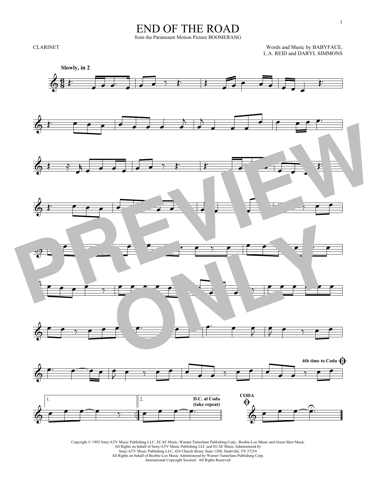 Boyz II Men End Of The Road sheet music notes and chords. Download Printable PDF.