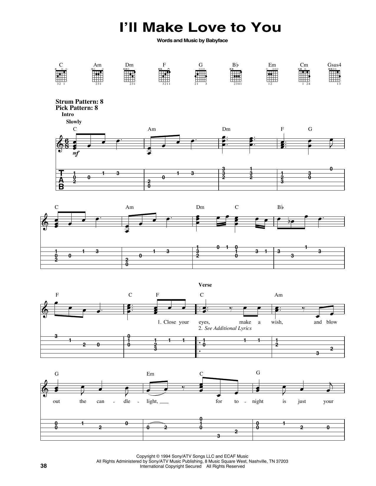 Boyz II Men I'll Make Love To You sheet music notes and chords. Download Printable PDF.