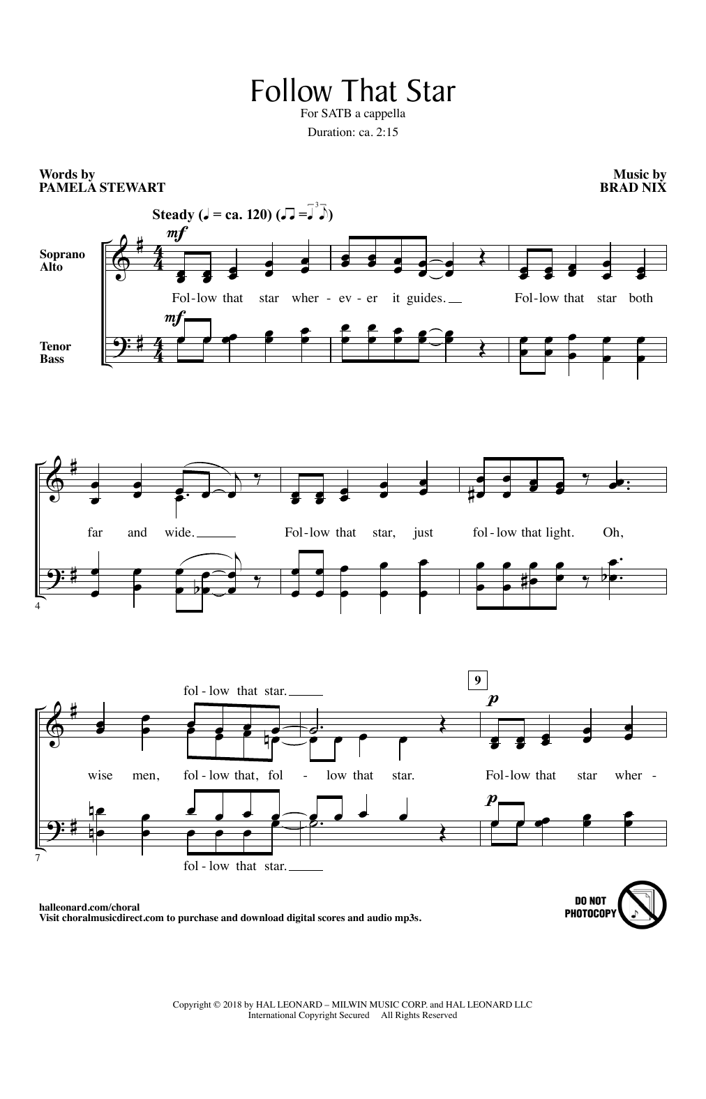 Brad Nix Follow That Star sheet music notes and chords. Download Printable PDF.