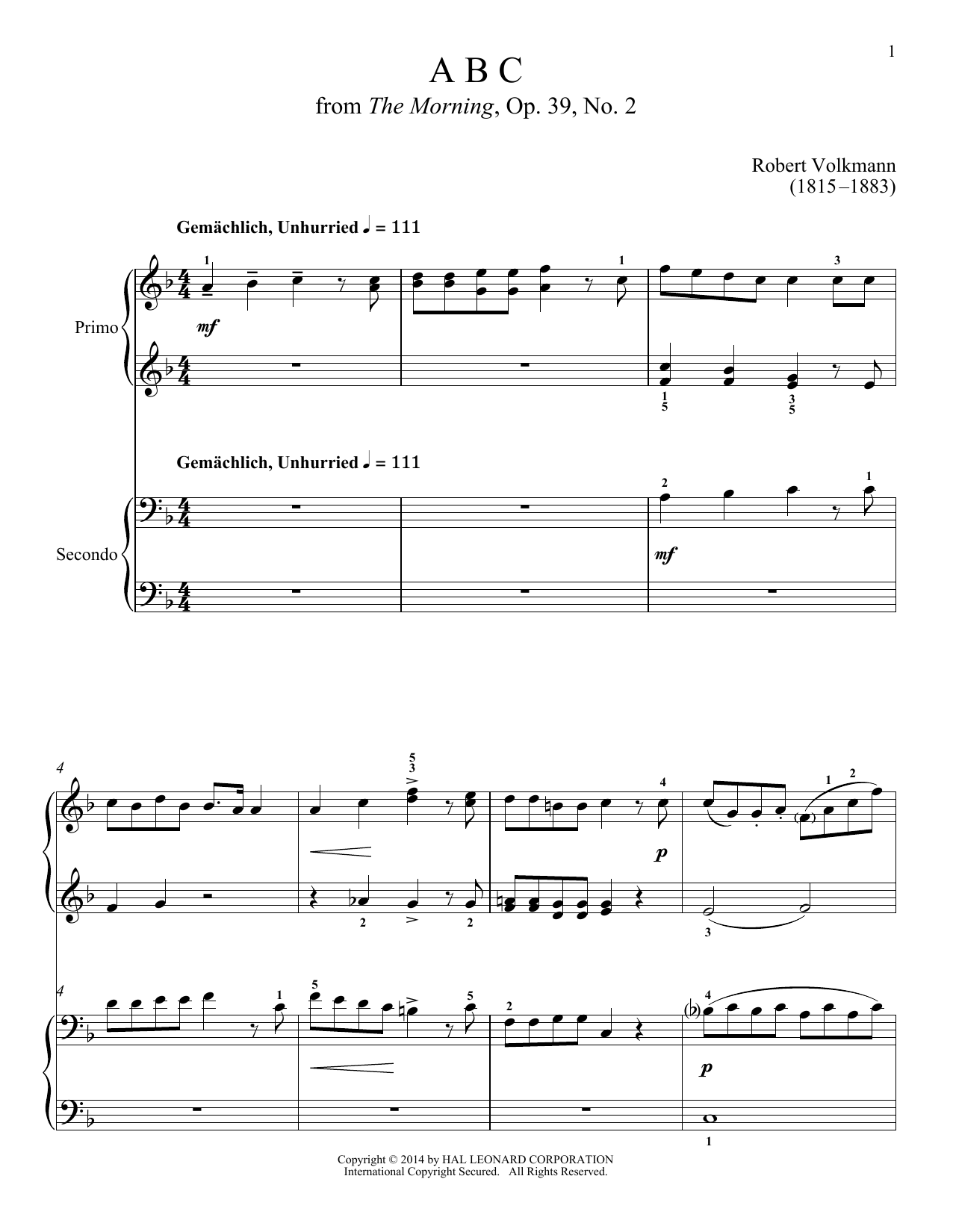 Learn to play Bradley Beckman ABC sheet music for Piano Duet in minutes. Price: 7.8900$ Bradley Beckman ABC sheet music notes and chords arranged for Piano Duet