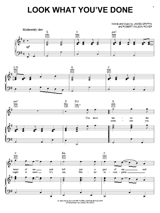 Bread Look What You've Done sheet music notes and chords. Download Printable PDF.