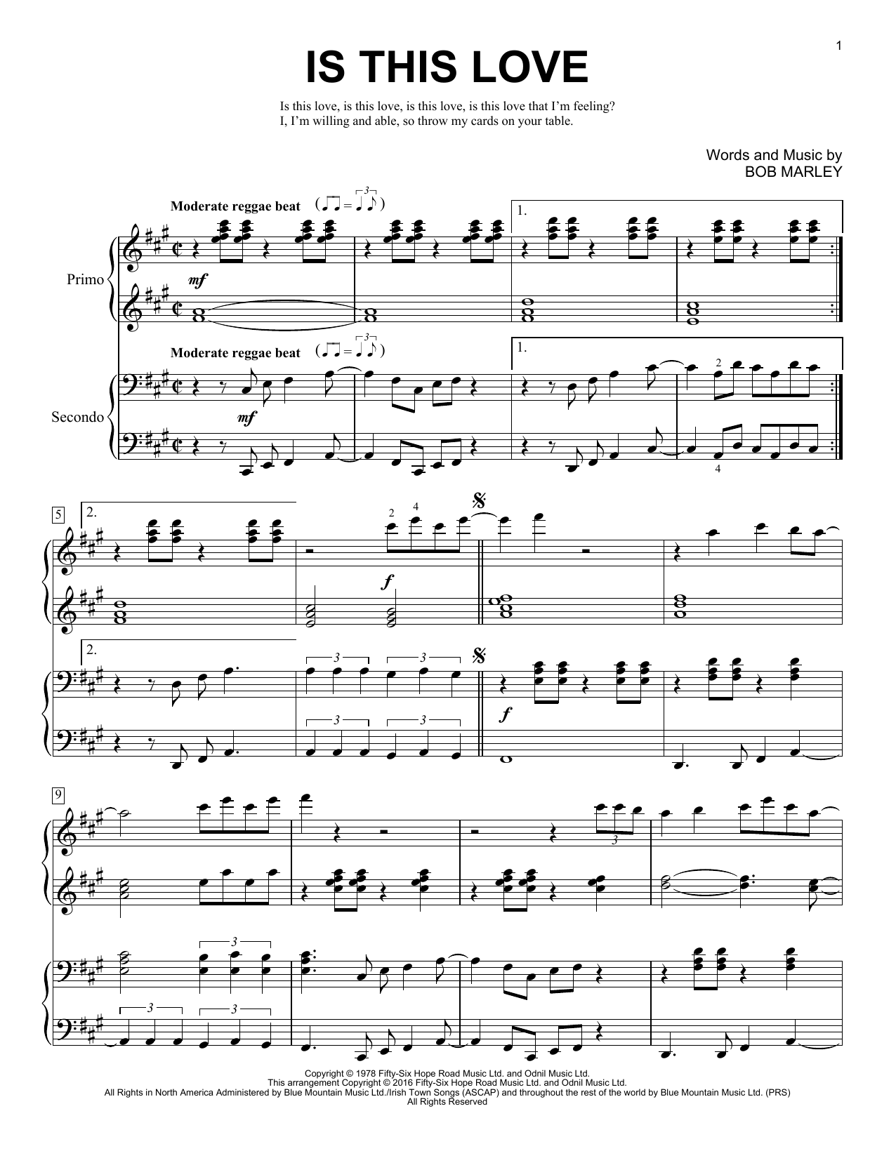 Learn to play Brent Edstrom Is This Love sheet music for Piano Duet in minutes. Price: 7.8900$ Brent Edstrom Is This Love sheet music notes and chords arranged for Piano Duet