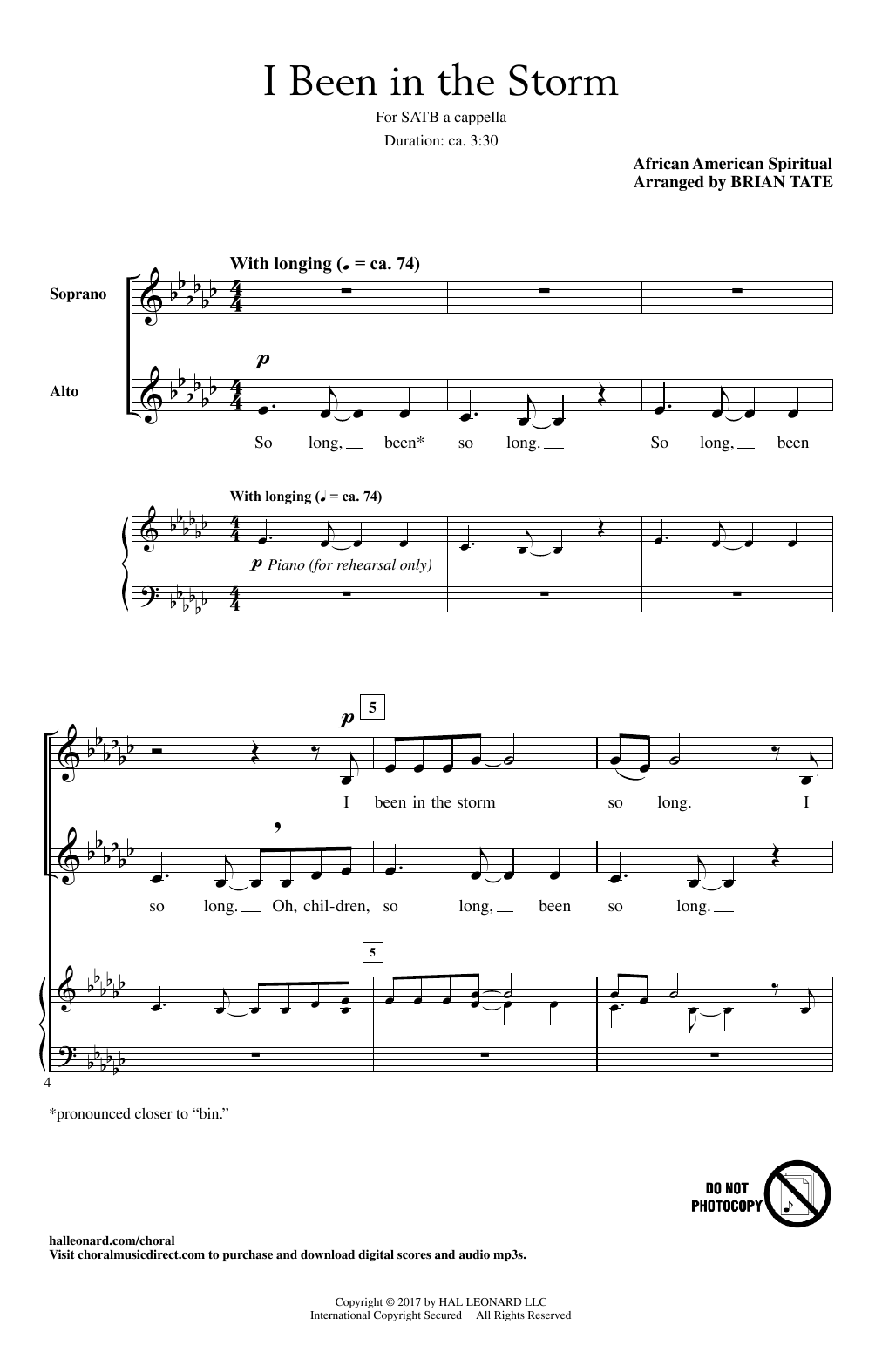 Learn to play Brian Tate I Been In The Storm sheet music for SATB Choir in minutes. Price: 3.9900$ Brian Tate I Been In The Storm sheet music notes and chords arranged for SATB Choir