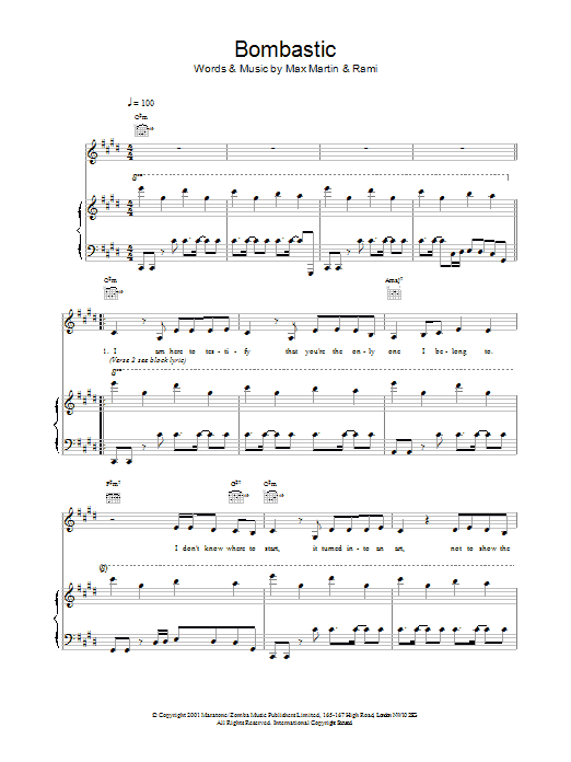 Learn to play Britney Spears Bombastic Love sheet music for Piano, Vocal & Guitar Chords in minutes. Price: 7.8900$ Britney Spears Bombastic Love sheet music notes and chords arranged for Piano, Vocal & Guitar Chords