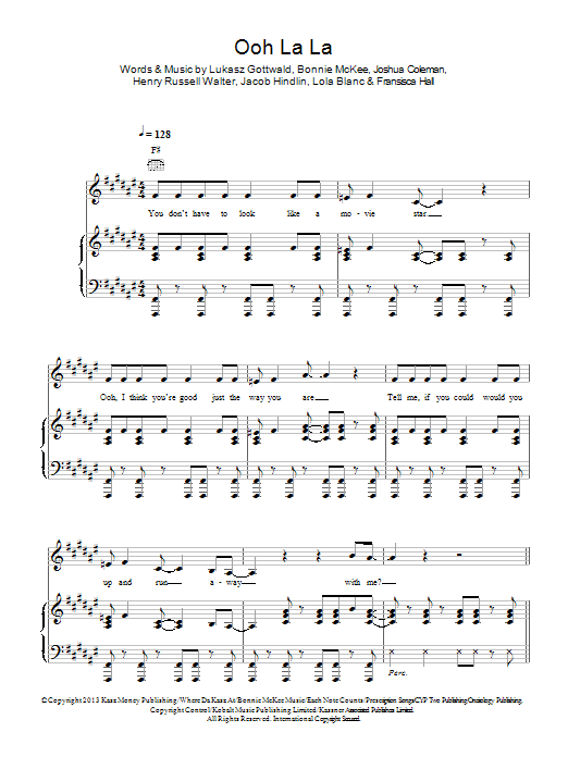 Learn to play Britney Spears Ooh La La sheet music for Piano, Vocal & Guitar Chords in minutes. Price: 7.8900$ Britney Spears Ooh La La sheet music notes and chords arranged for Piano, Vocal & Guitar Chords