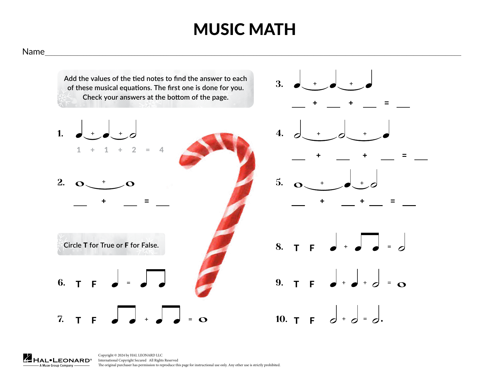 Brittany McCorriston Holiday Music Math sheet music notes and chords. Download Printable PDF.