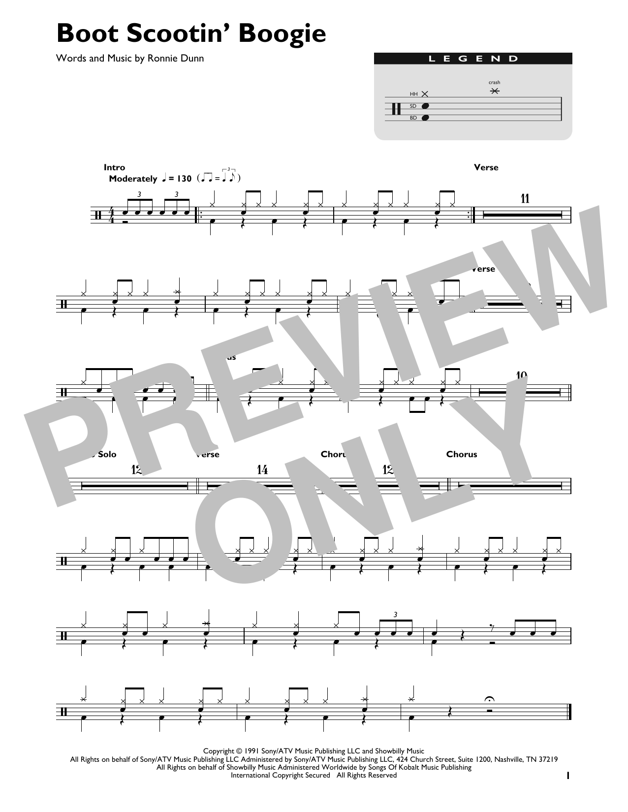 Brooks & Dunn Boot Scootin' Boogie sheet music notes and chords. Download Printable PDF.