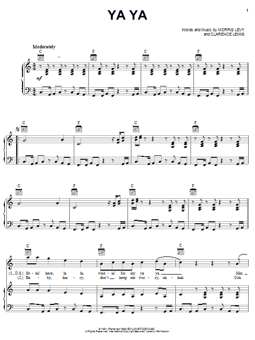 Learn to play Buckwheat Zydeco Ya Ya sheet music for Piano, Vocal & Guitar Chords (Right-Hand Melody) in minutes. Price: 7.8900$ Buckwheat Zydeco Ya Ya sheet music notes and chords arranged for Piano, Vocal & Guitar Chords (Right-Hand Melody)