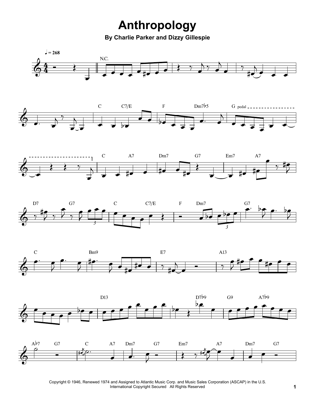 Buddy DeFranco Anthropology sheet music notes and chords. Download Printable PDF.