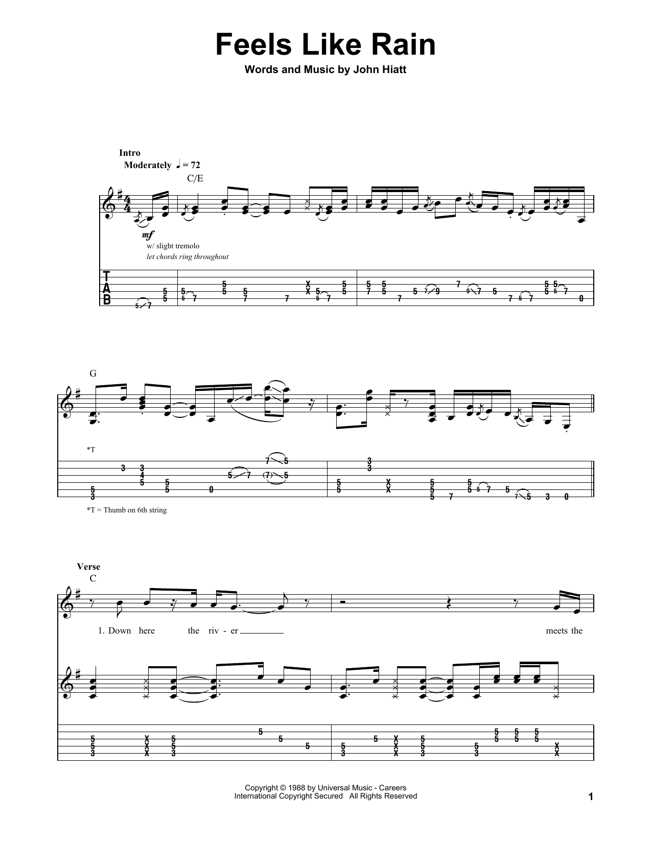 Buddy Guy Feels Like Rain sheet music notes and chords. Download Printable PDF.