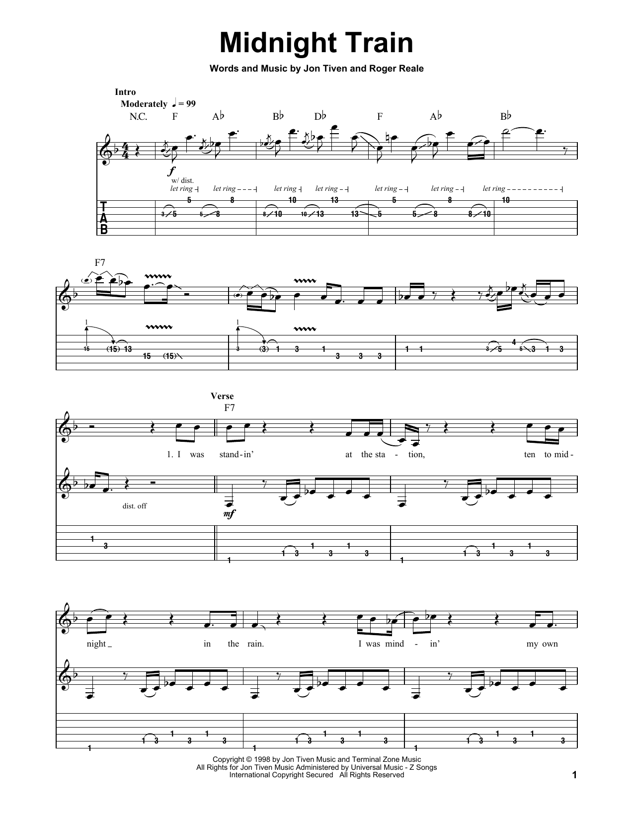 Buddy Guy Midnight Train sheet music notes and chords. Download Printable PDF.