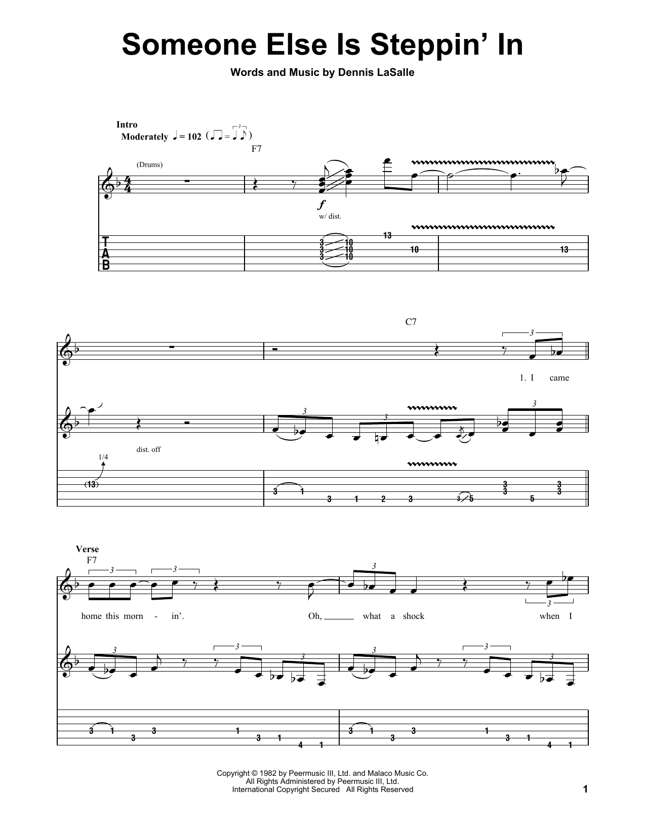 Buddy Guy Someone Else Is Steppin' In sheet music notes and chords. Download Printable PDF.