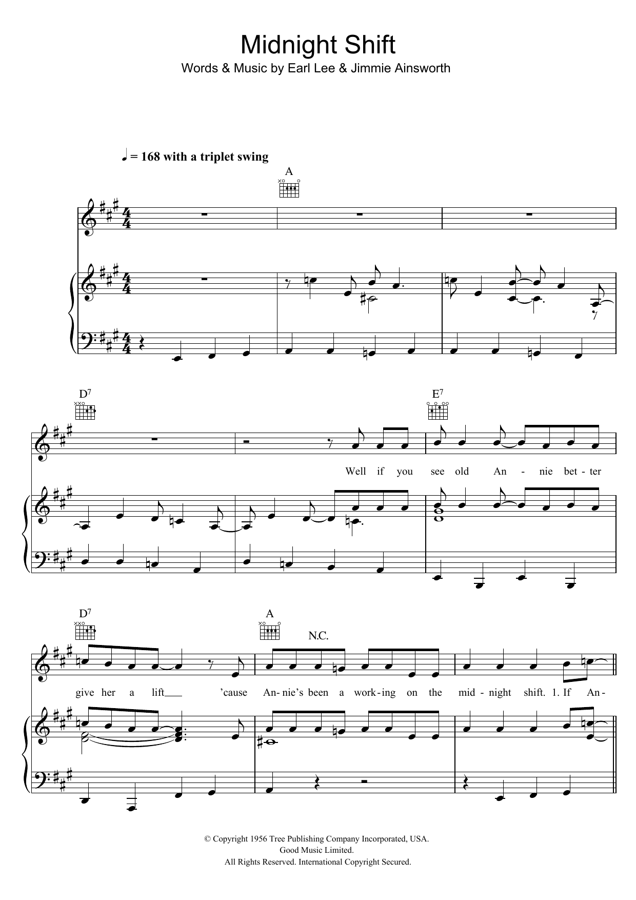 Learn to play Buddy Holly Midnight Shift sheet music for Piano, Vocal & Guitar Chords in minutes. Price: 7.8900$ Buddy Holly Midnight Shift sheet music notes and chords arranged for Piano, Vocal & Guitar Chords