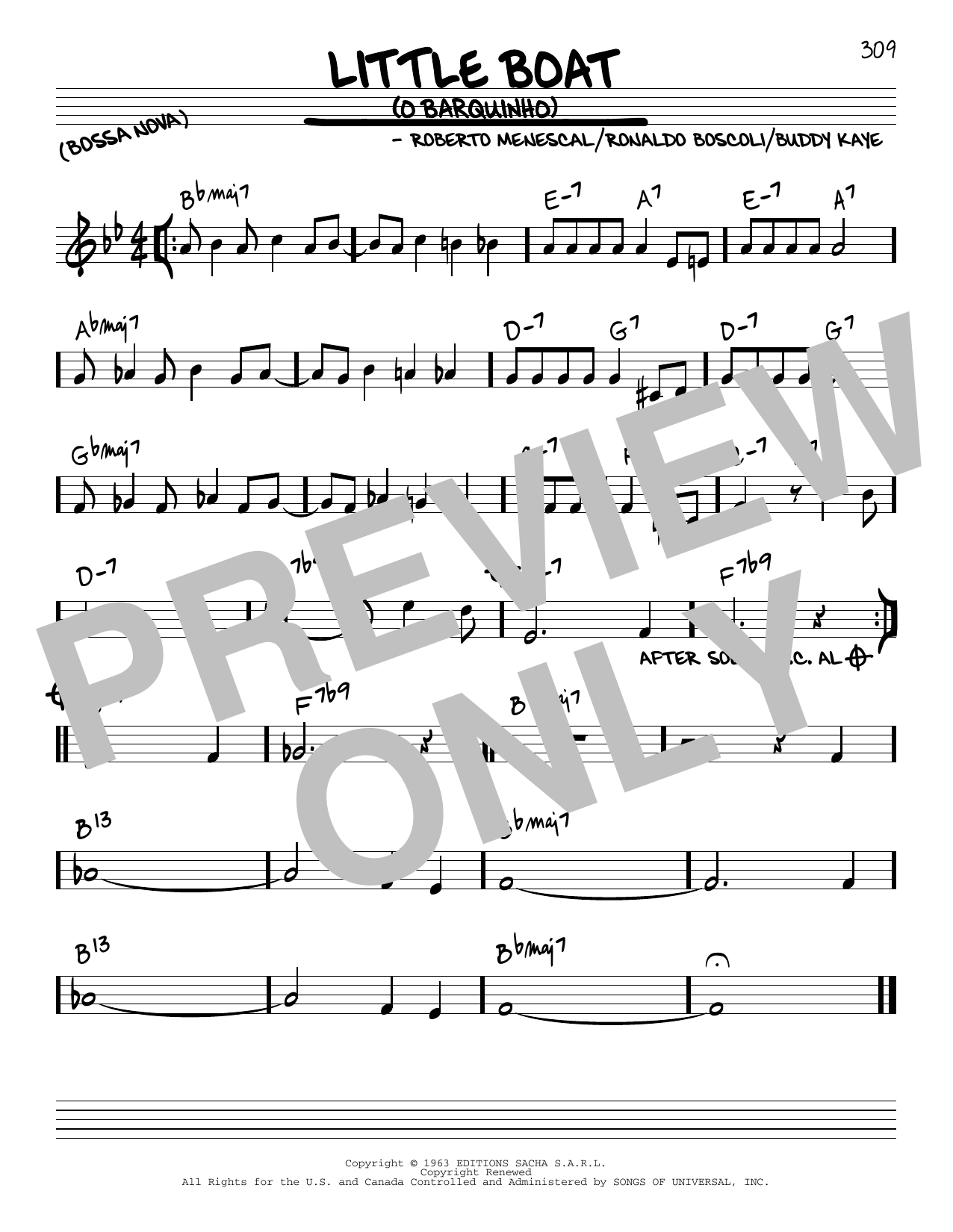 Buddy Kaye Little Boat sheet music notes and chords. Download Printable PDF.