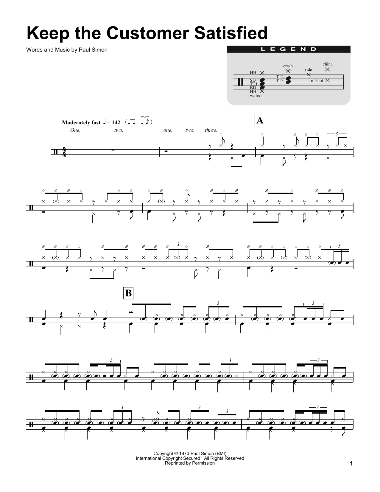 Buddy Rich Keep The Customer Satisfied sheet music notes and chords. Download Printable PDF.