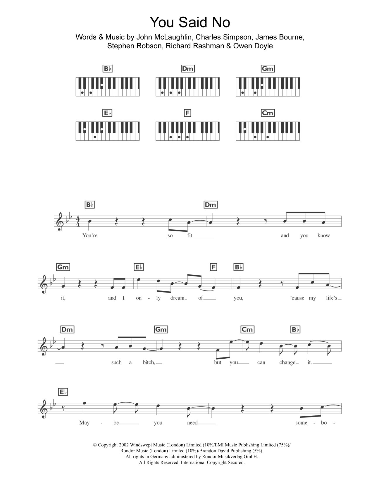 Learn to play Busted You Said No sheet music for Piano Chords/Lyrics in minutes. Price: 4.4900$ Busted You Said No sheet music notes and chords arranged for Piano Chords/Lyrics