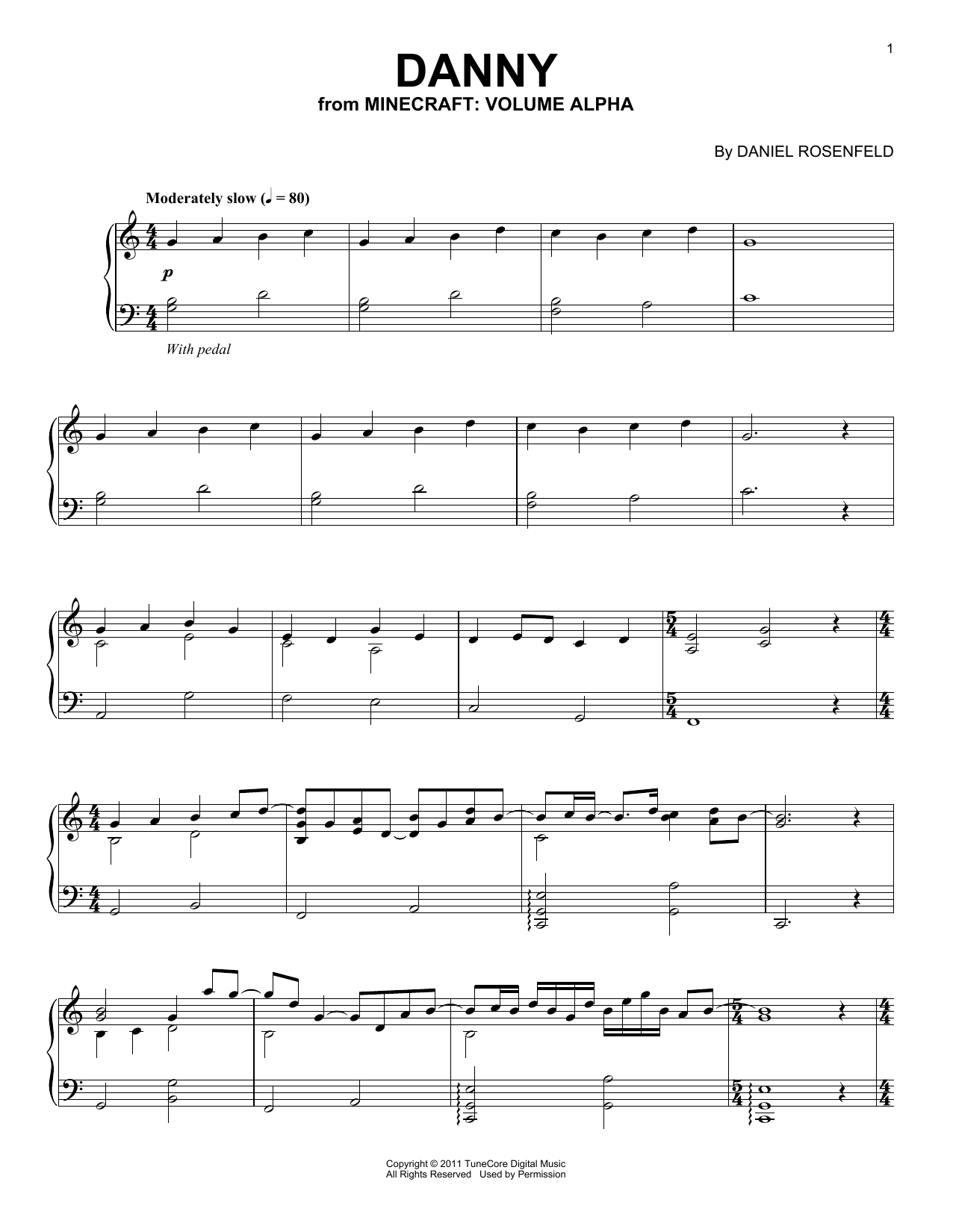 Learn to play C418 Danny (from Minecraft) sheet music for Piano Solo in minutes. Price: 7.8900$ C418 Danny (from Minecraft) sheet music notes and chords arranged for Piano Solo