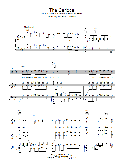Learn to play Caetano Veloso The Carioca sheet music for Piano, Vocal & Guitar Chords in minutes. Price: 7.8900$ Caetano Veloso The Carioca sheet music notes and chords arranged for Piano, Vocal & Guitar Chords