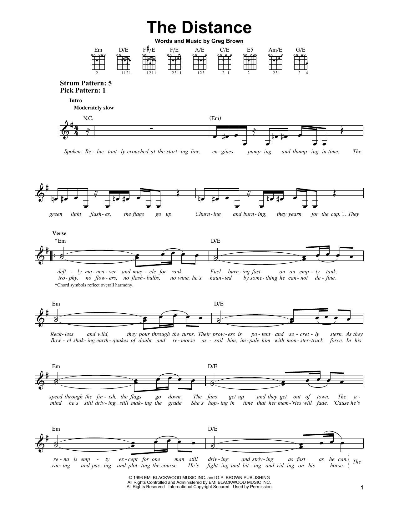 Cake The Distance sheet music notes and chords. Download Printable PDF.