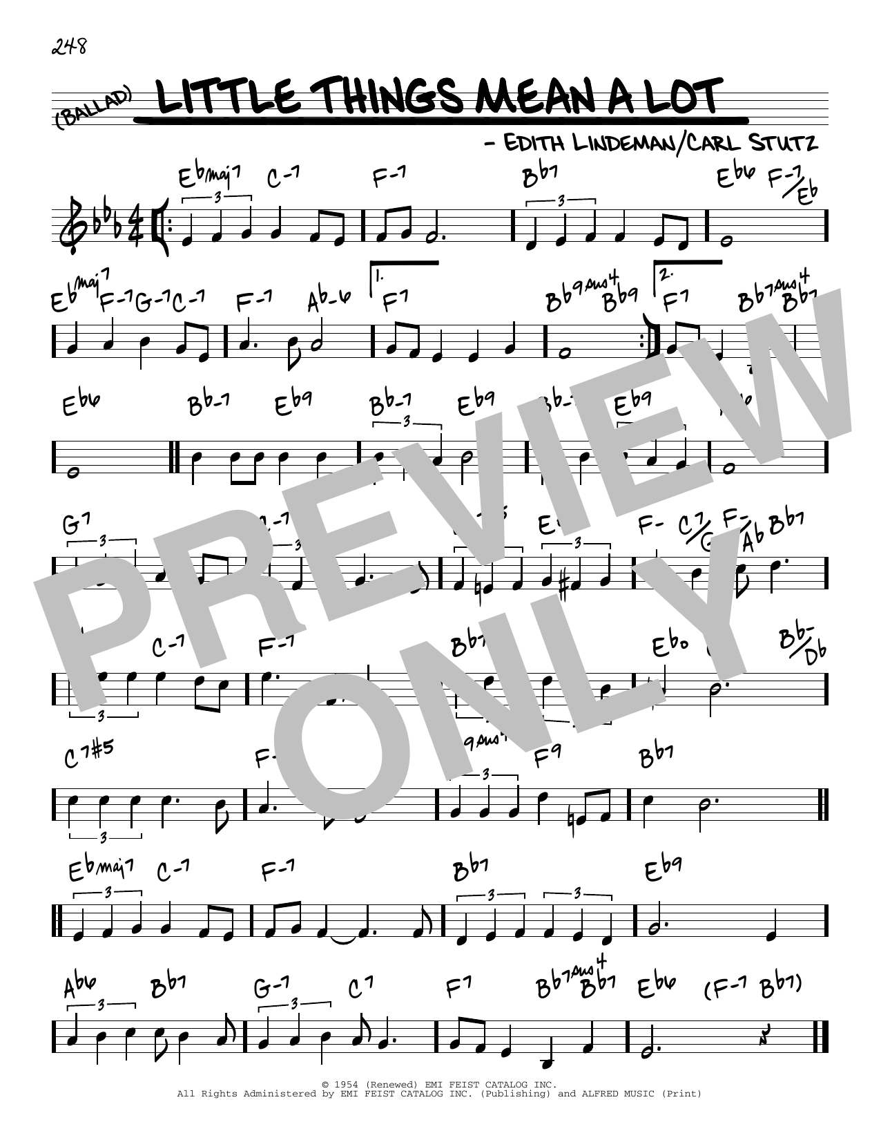 Learn to play Carl Stutz Little Things Mean A Lot sheet music for Real Book – Melody & Chords in minutes. Price: 5.9900$ Carl Stutz Little Things Mean A Lot sheet music notes and chords arranged for Real Book – Melody & Chords