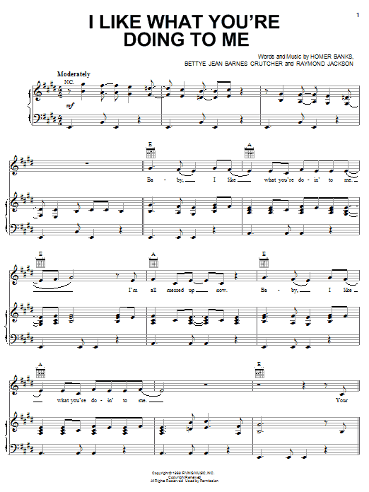 Learn to play Carla Thomas I Like What You're Doing To Me sheet music for Real Book – Melody & Chords in minutes. Price: 5.9900$ Carla Thomas I Like What You're Doing To Me sheet music notes and chords arranged for Real Book – Melody & Chords