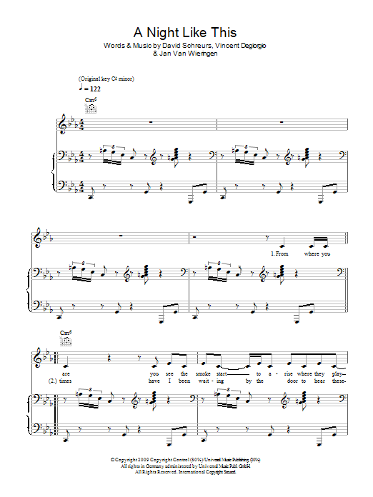 Caro Emerald A Night Like This sheet music notes and chords. Download Printable PDF.