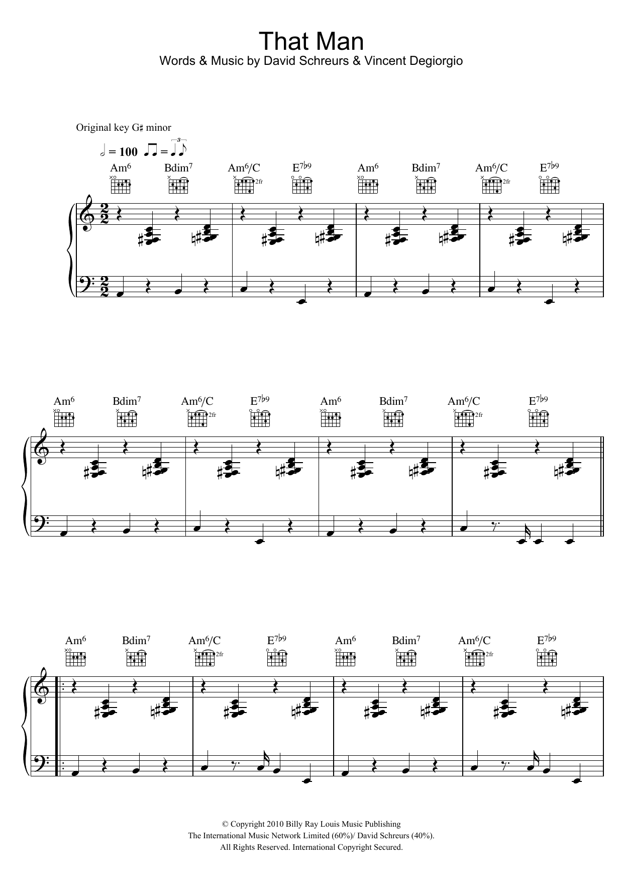 Caro Emerald That Man sheet music notes and chords. Download Printable PDF.