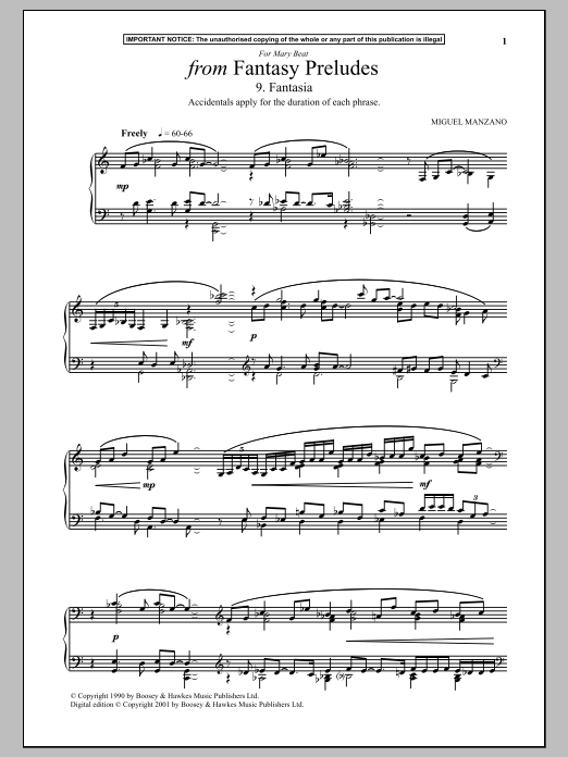 Learn to play Carol Barratt Fantasy Preludes, 9. Fantasia sheet music for Piano Solo in minutes. Price: 7.8900$ Carol Barratt Fantasy Preludes, 9. Fantasia sheet music notes and chords arranged for Piano Solo