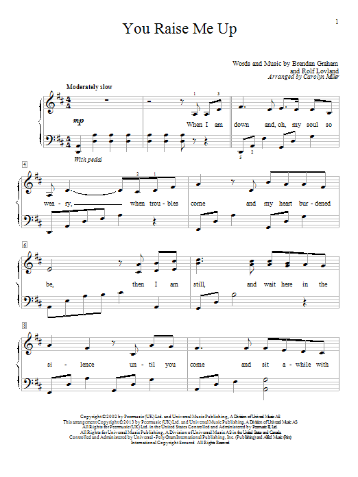 Learn to play Josh Groban You Raise Me Up sheet music for Educational Piano in minutes. Price: 6.9900$ Josh Groban You Raise Me Up sheet music notes and chords arranged for Educational Piano