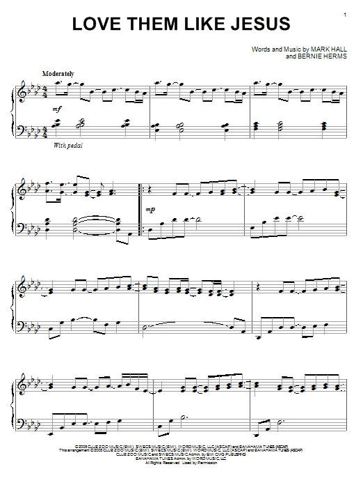 Learn to play Casting Crowns Love Them Like Jesus sheet music for Piano Solo in minutes. Price: 7.8900$ Casting Crowns Love Them Like Jesus sheet music notes and chords arranged for Piano Solo