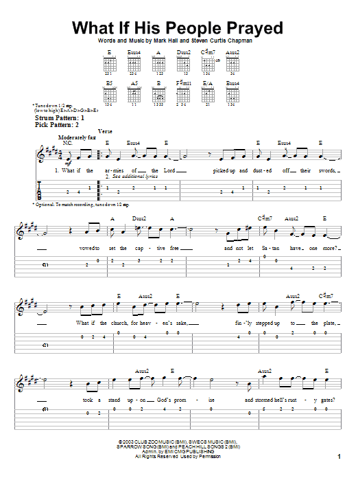 Casting Crowns What If His People Prayed sheet music notes and chords. Download Printable PDF.